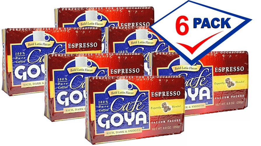 Goya Coffee Espresso 8.8 oz. Pack of 6.